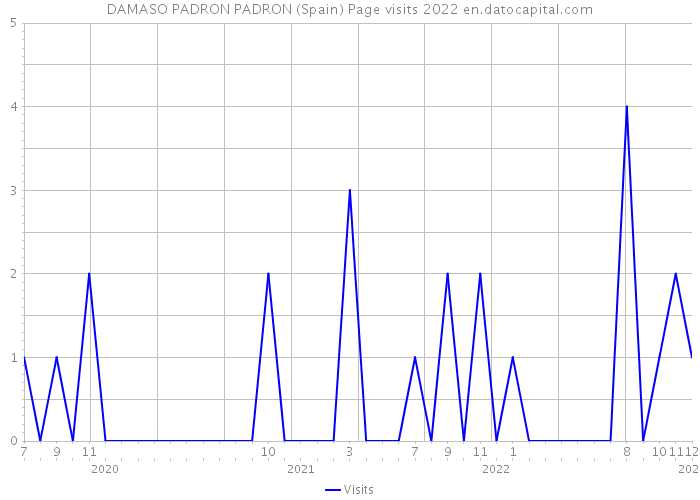 DAMASO PADRON PADRON (Spain) Page visits 2022 