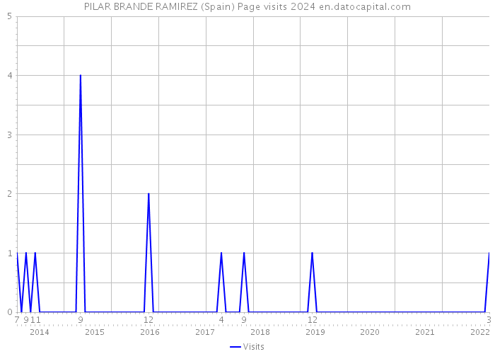 PILAR BRANDE RAMIREZ (Spain) Page visits 2024 