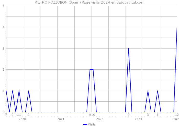 PIETRO POZZOBON (Spain) Page visits 2024 