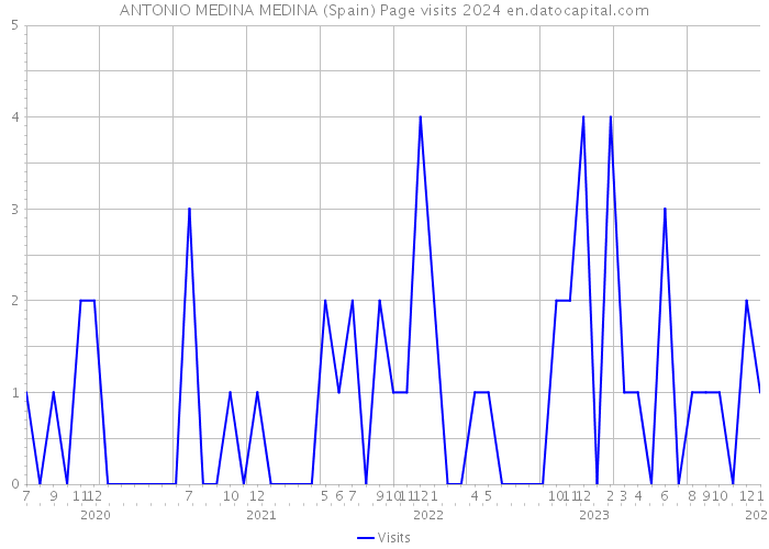 ANTONIO MEDINA MEDINA (Spain) Page visits 2024 