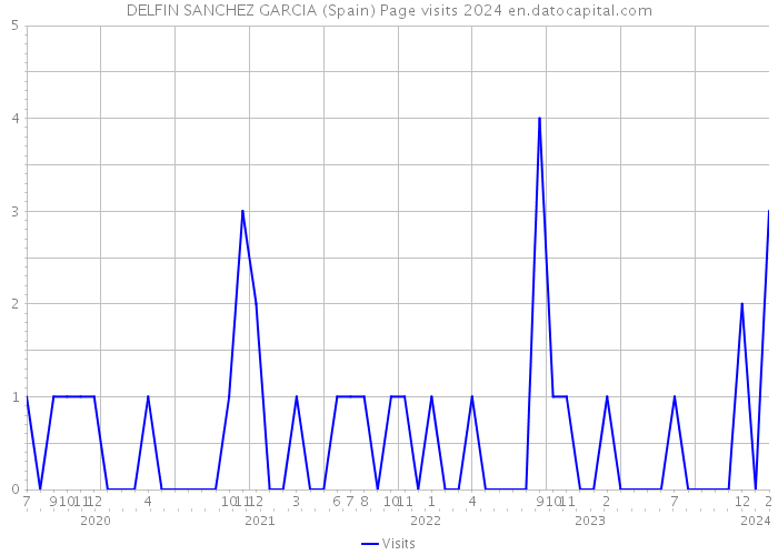 DELFIN SANCHEZ GARCIA (Spain) Page visits 2024 