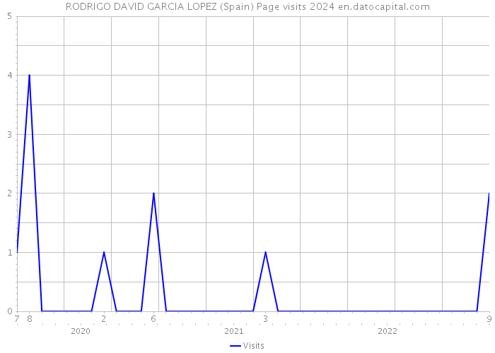 RODRIGO DAVID GARCIA LOPEZ (Spain) Page visits 2024 