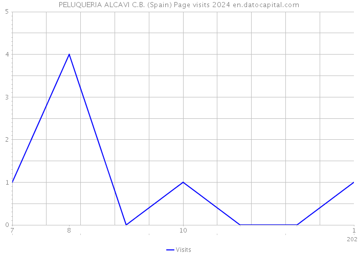 PELUQUERIA ALCAVI C.B. (Spain) Page visits 2024 