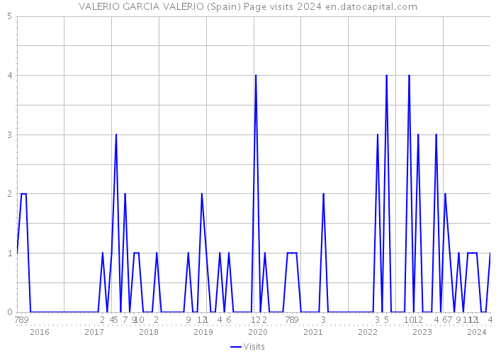 VALERIO GARCIA VALERIO (Spain) Page visits 2024 