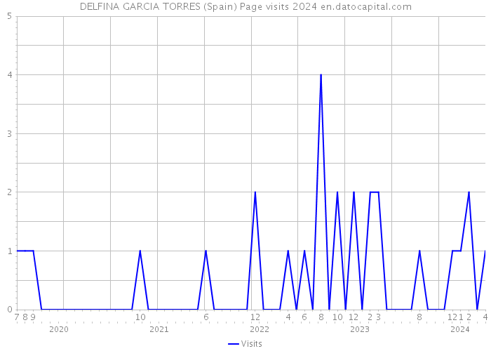 DELFINA GARCIA TORRES (Spain) Page visits 2024 