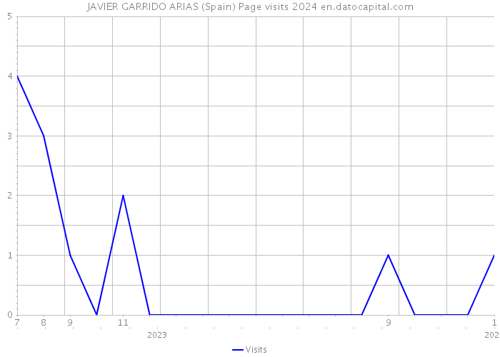 JAVIER GARRIDO ARIAS (Spain) Page visits 2024 