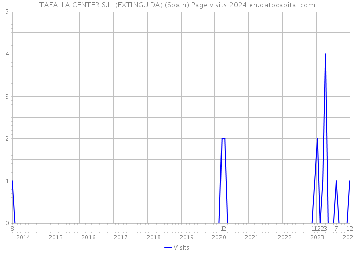 TAFALLA CENTER S.L. (EXTINGUIDA) (Spain) Page visits 2024 