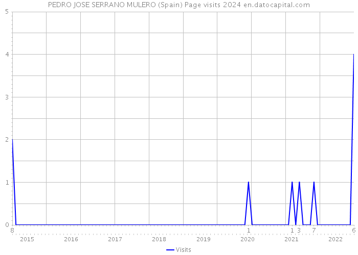 PEDRO JOSE SERRANO MULERO (Spain) Page visits 2024 