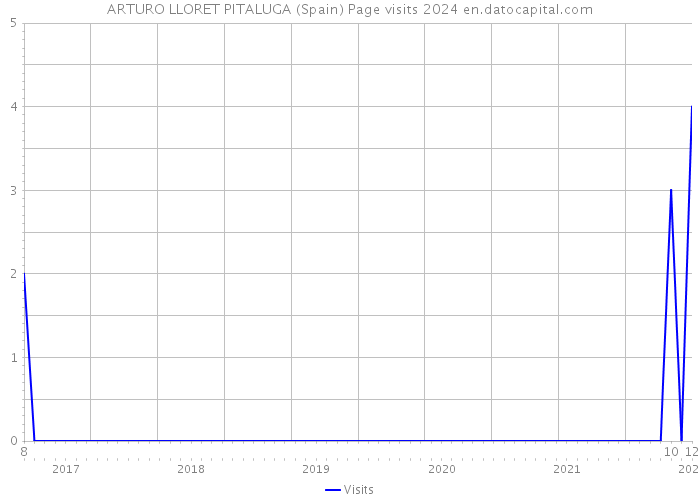 ARTURO LLORET PITALUGA (Spain) Page visits 2024 