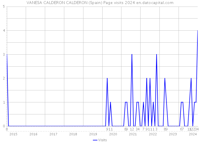 VANESA CALDERON CALDERON (Spain) Page visits 2024 