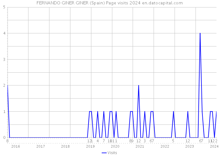 FERNANDO GINER GINER (Spain) Page visits 2024 