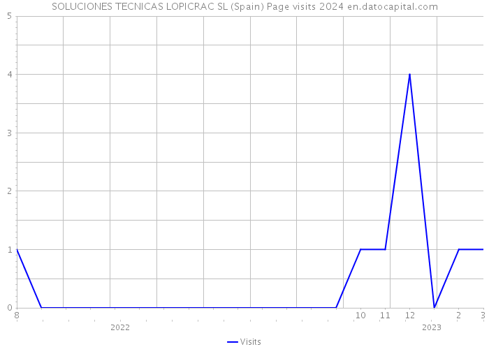 SOLUCIONES TECNICAS LOPICRAC SL (Spain) Page visits 2024 