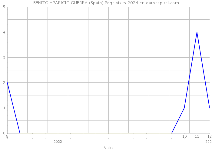 BENITO APARICIO GUERRA (Spain) Page visits 2024 
