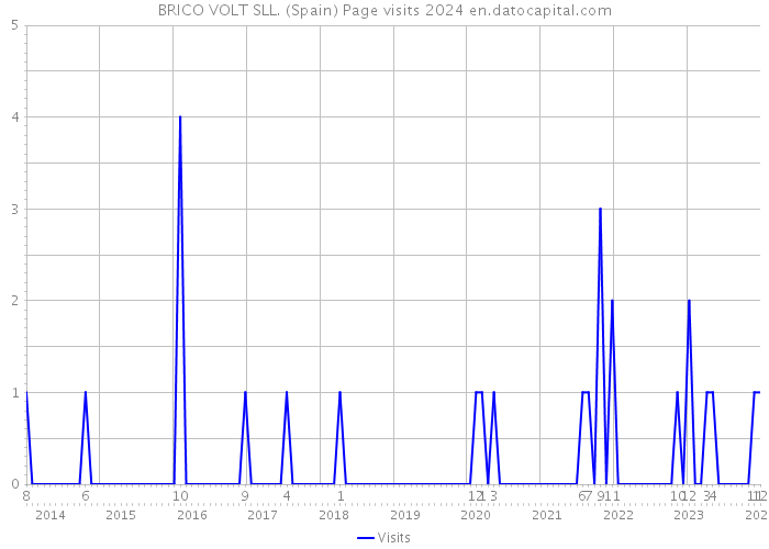 BRICO VOLT SLL. (Spain) Page visits 2024 