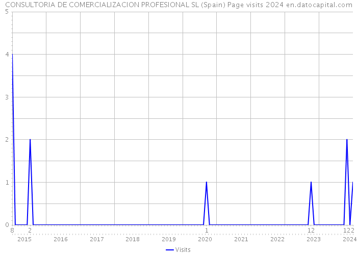 CONSULTORIA DE COMERCIALIZACION PROFESIONAL SL (Spain) Page visits 2024 