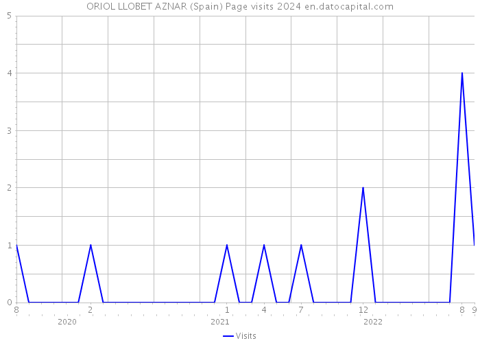 ORIOL LLOBET AZNAR (Spain) Page visits 2024 
