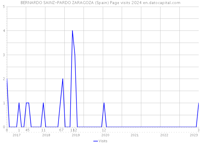 BERNARDO SAINZ-PARDO ZARAGOZA (Spain) Page visits 2024 
