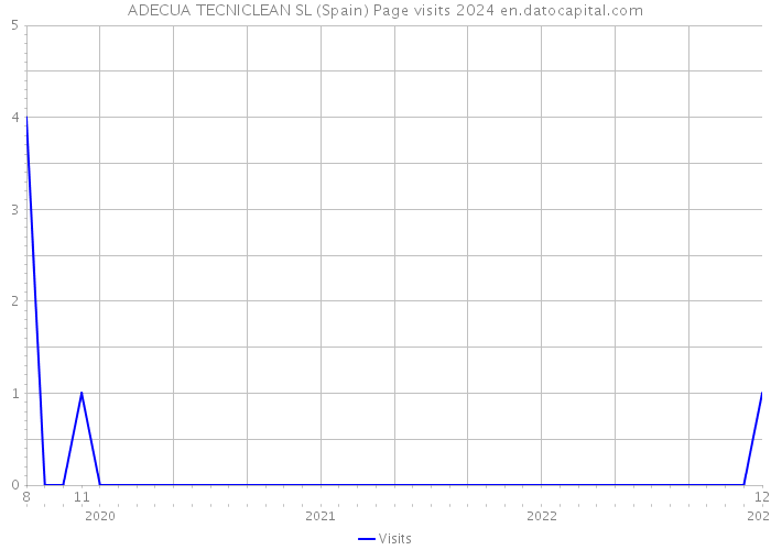 ADECUA TECNICLEAN SL (Spain) Page visits 2024 