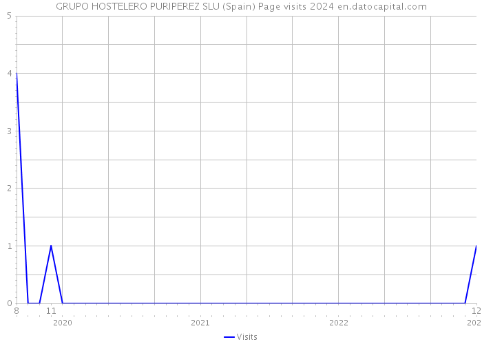 GRUPO HOSTELERO PURIPEREZ SLU (Spain) Page visits 2024 