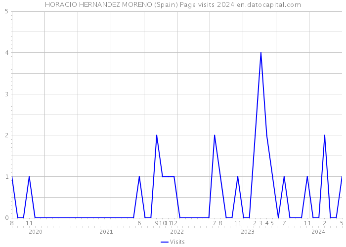 HORACIO HERNANDEZ MORENO (Spain) Page visits 2024 