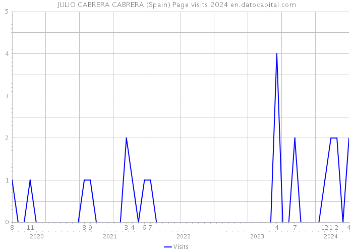 JULIO CABRERA CABRERA (Spain) Page visits 2024 