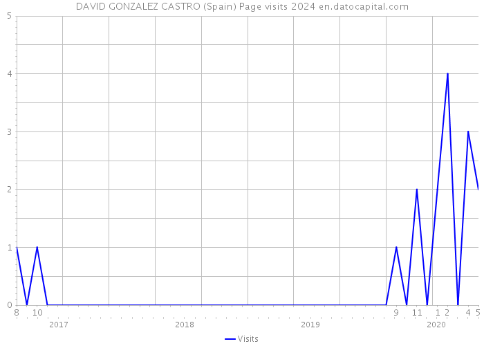 DAVID GONZALEZ CASTRO (Spain) Page visits 2024 
