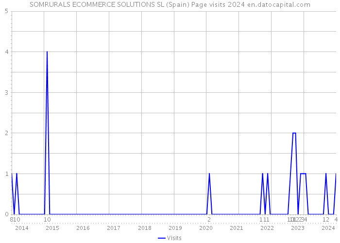 SOMRURALS ECOMMERCE SOLUTIONS SL (Spain) Page visits 2024 