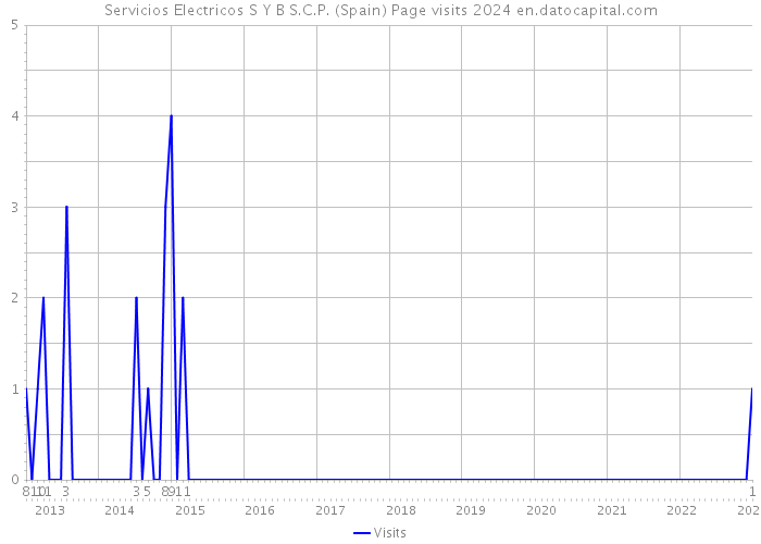 Servicios Electricos S Y B S.C.P. (Spain) Page visits 2024 