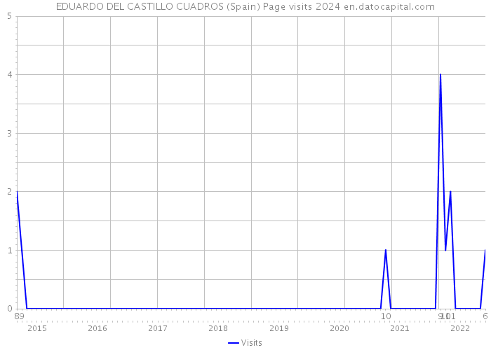 EDUARDO DEL CASTILLO CUADROS (Spain) Page visits 2024 