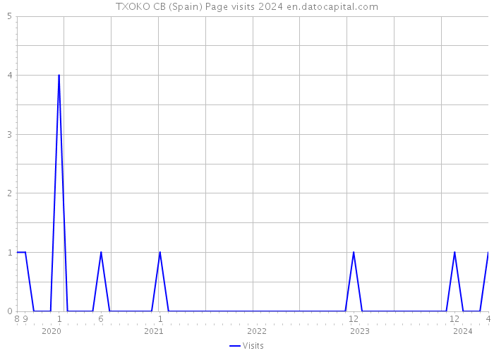TXOKO CB (Spain) Page visits 2024 