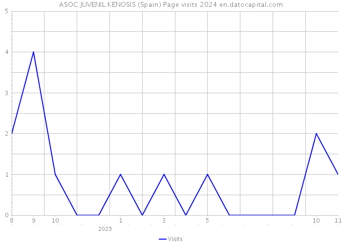 ASOC JUVENIL KENOSIS (Spain) Page visits 2024 