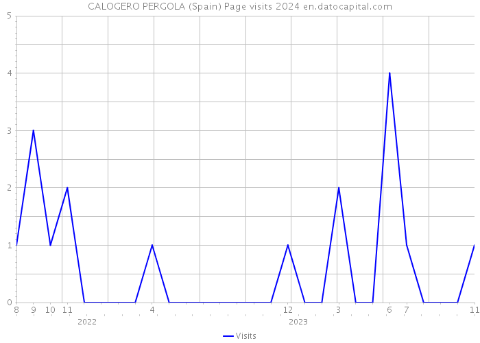 CALOGERO PERGOLA (Spain) Page visits 2024 