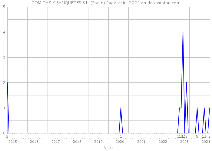 COMIDAS Y BANQUETES S.L. (Spain) Page visits 2024 