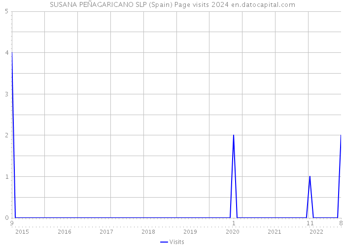 SUSANA PEÑAGARICANO SLP (Spain) Page visits 2024 