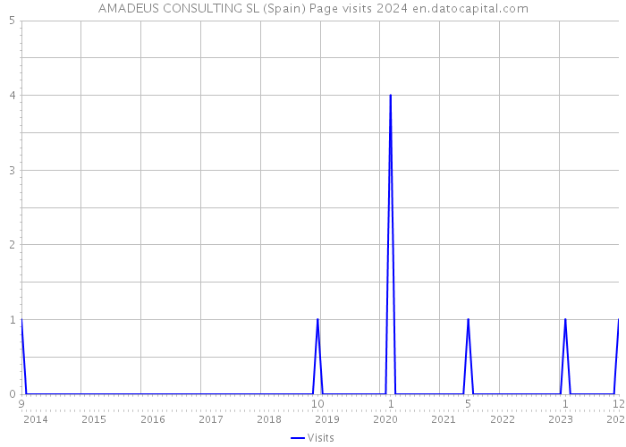 AMADEUS CONSULTING SL (Spain) Page visits 2024 