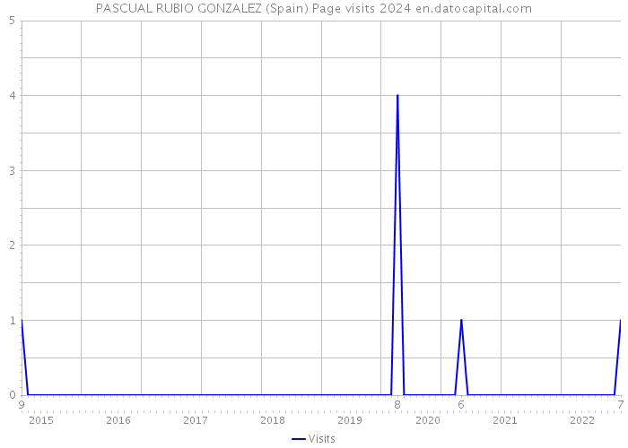 PASCUAL RUBIO GONZALEZ (Spain) Page visits 2024 