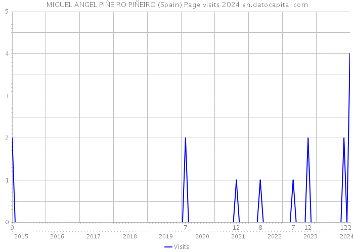 MIGUEL ANGEL PIÑEIRO PIÑEIRO (Spain) Page visits 2024 