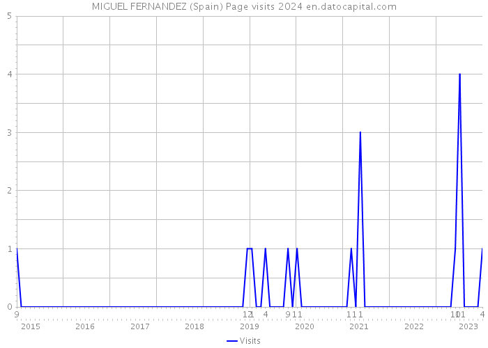MIGUEL FERNANDEZ (Spain) Page visits 2024 
