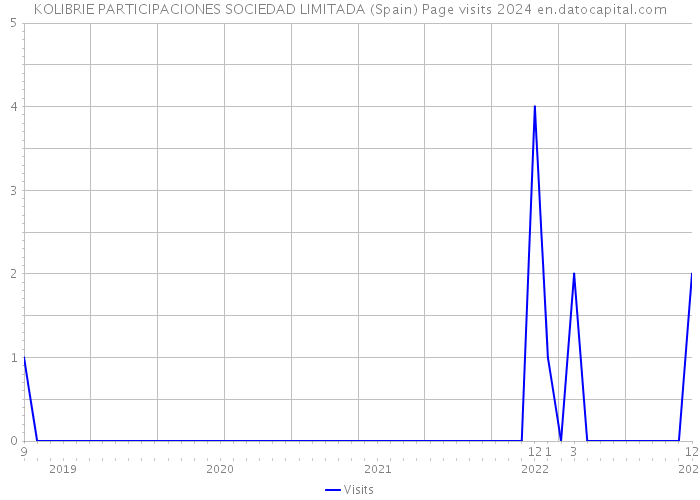 KOLIBRIE PARTICIPACIONES SOCIEDAD LIMITADA (Spain) Page visits 2024 