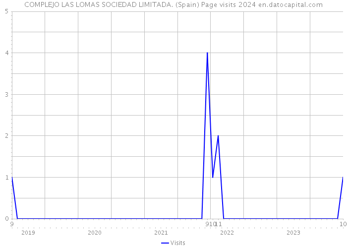 COMPLEJO LAS LOMAS SOCIEDAD LIMITADA. (Spain) Page visits 2024 