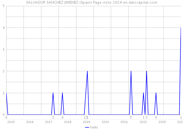 SALVADOR SANCHEZ JIMENEZ (Spain) Page visits 2024 