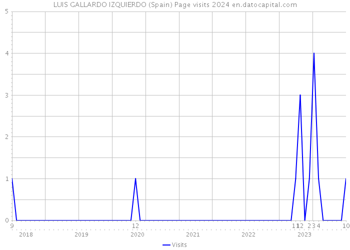 LUIS GALLARDO IZQUIERDO (Spain) Page visits 2024 