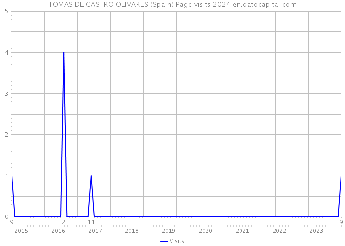 TOMAS DE CASTRO OLIVARES (Spain) Page visits 2024 