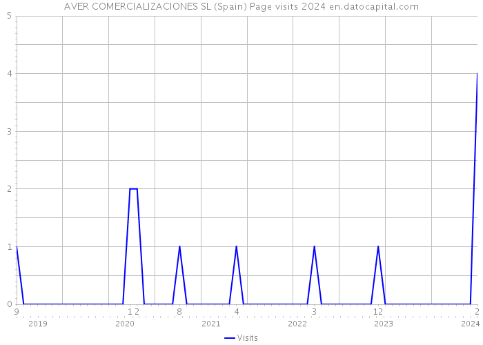 AVER COMERCIALIZACIONES SL (Spain) Page visits 2024 