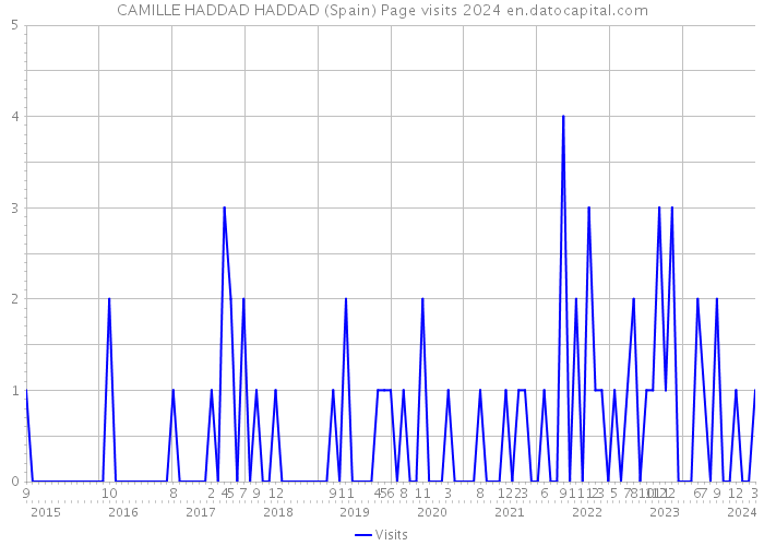CAMILLE HADDAD HADDAD (Spain) Page visits 2024 