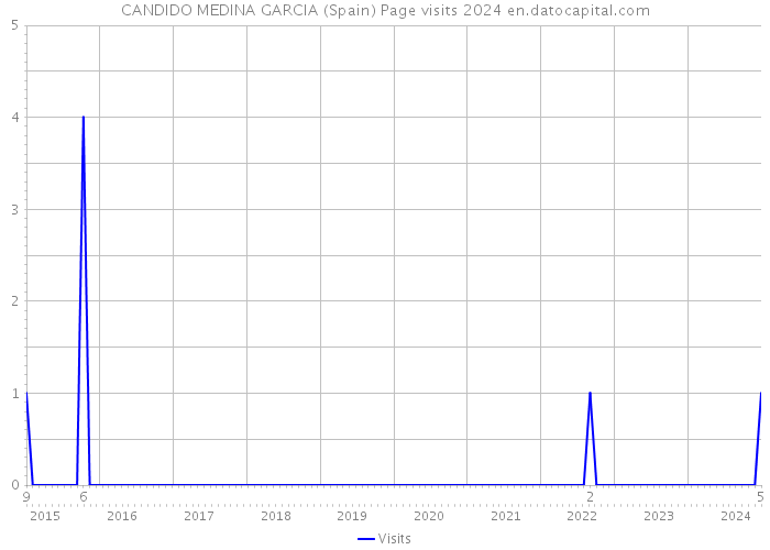 CANDIDO MEDINA GARCIA (Spain) Page visits 2024 