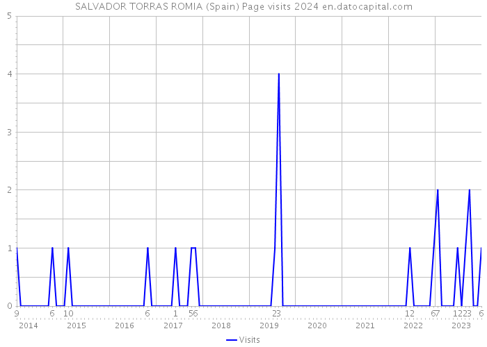 SALVADOR TORRAS ROMIA (Spain) Page visits 2024 