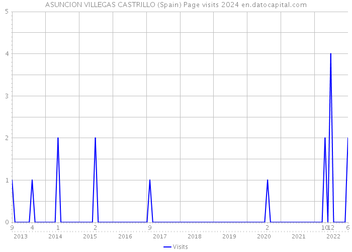 ASUNCION VILLEGAS CASTRILLO (Spain) Page visits 2024 