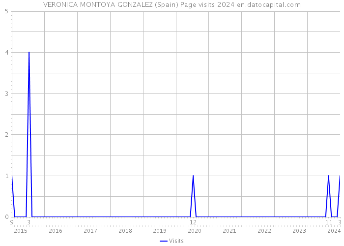 VERONICA MONTOYA GONZALEZ (Spain) Page visits 2024 