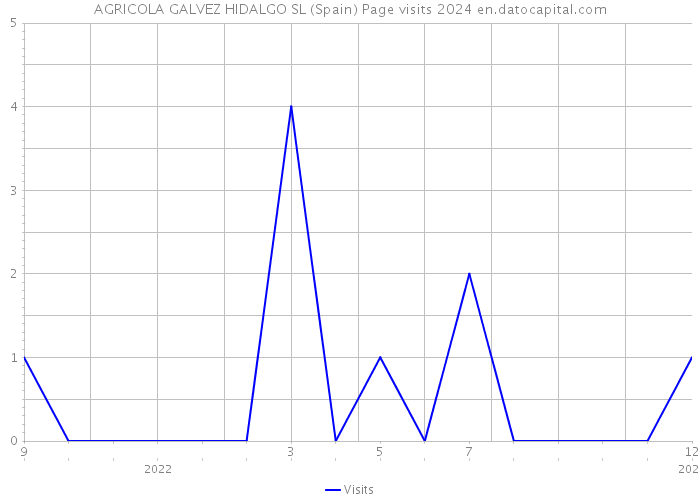 AGRICOLA GALVEZ HIDALGO SL (Spain) Page visits 2024 
